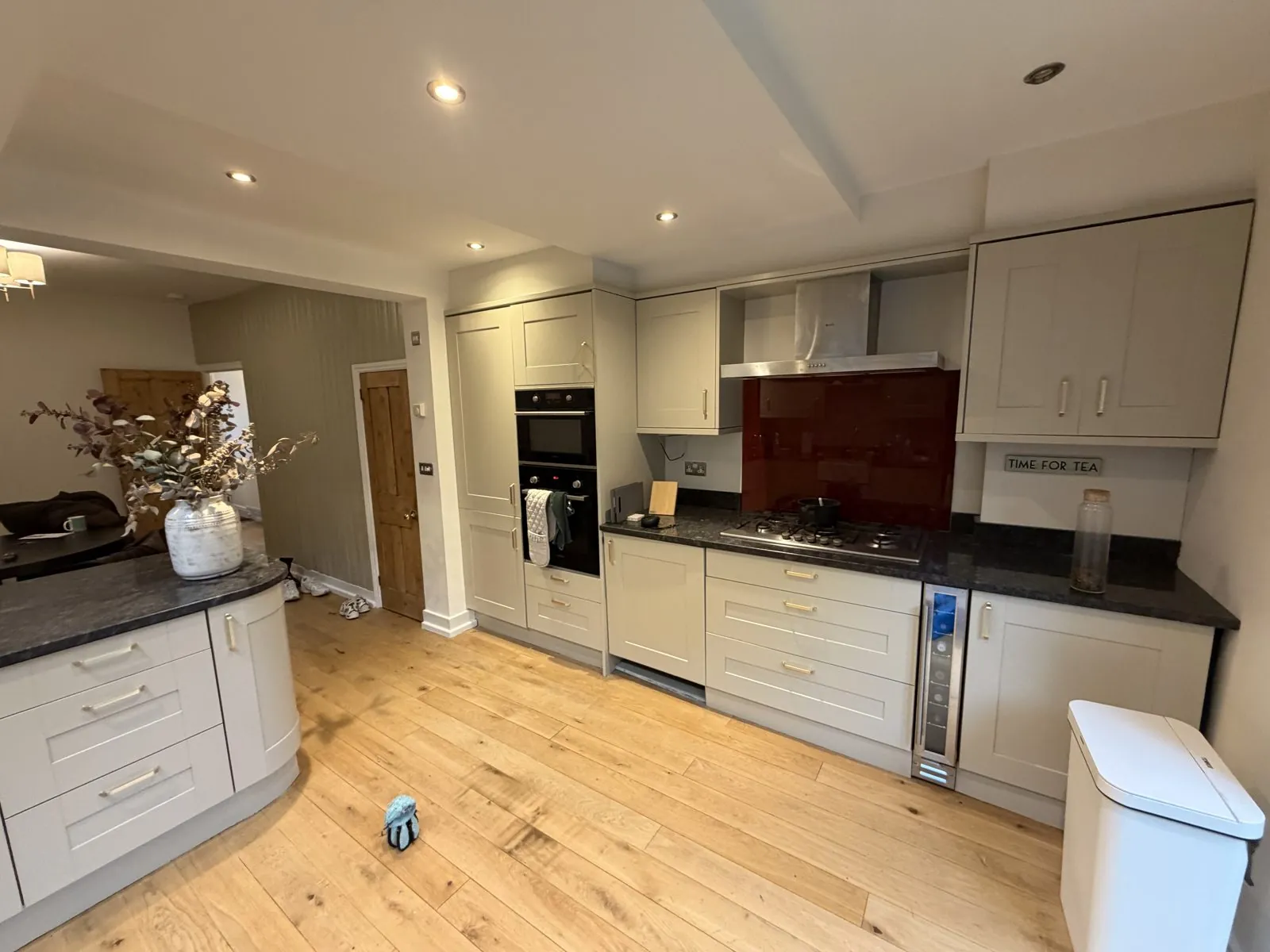 Cream kitchen dining area repaint