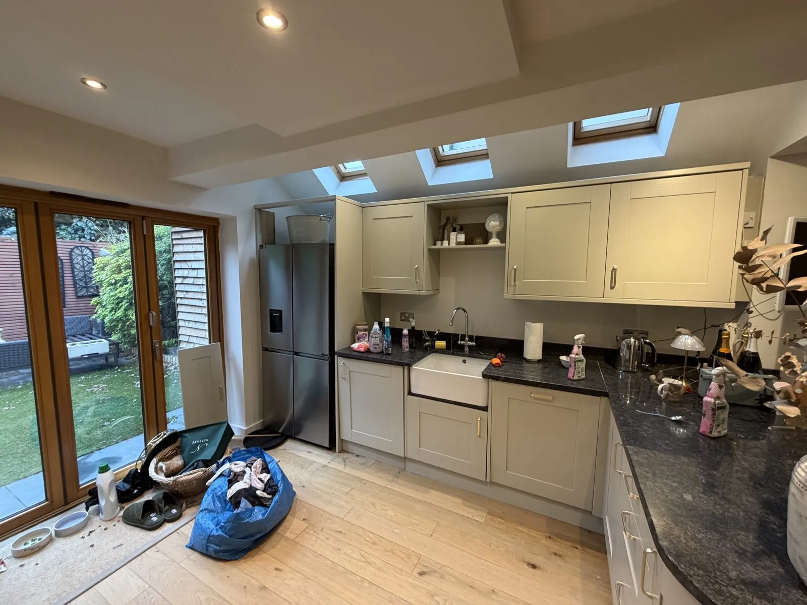 Cream hand painted shaker kitchen