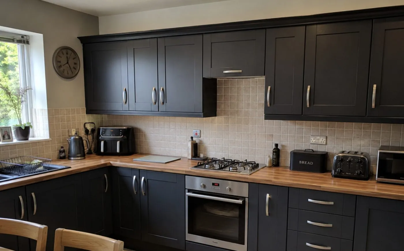 Graphite kitchen units