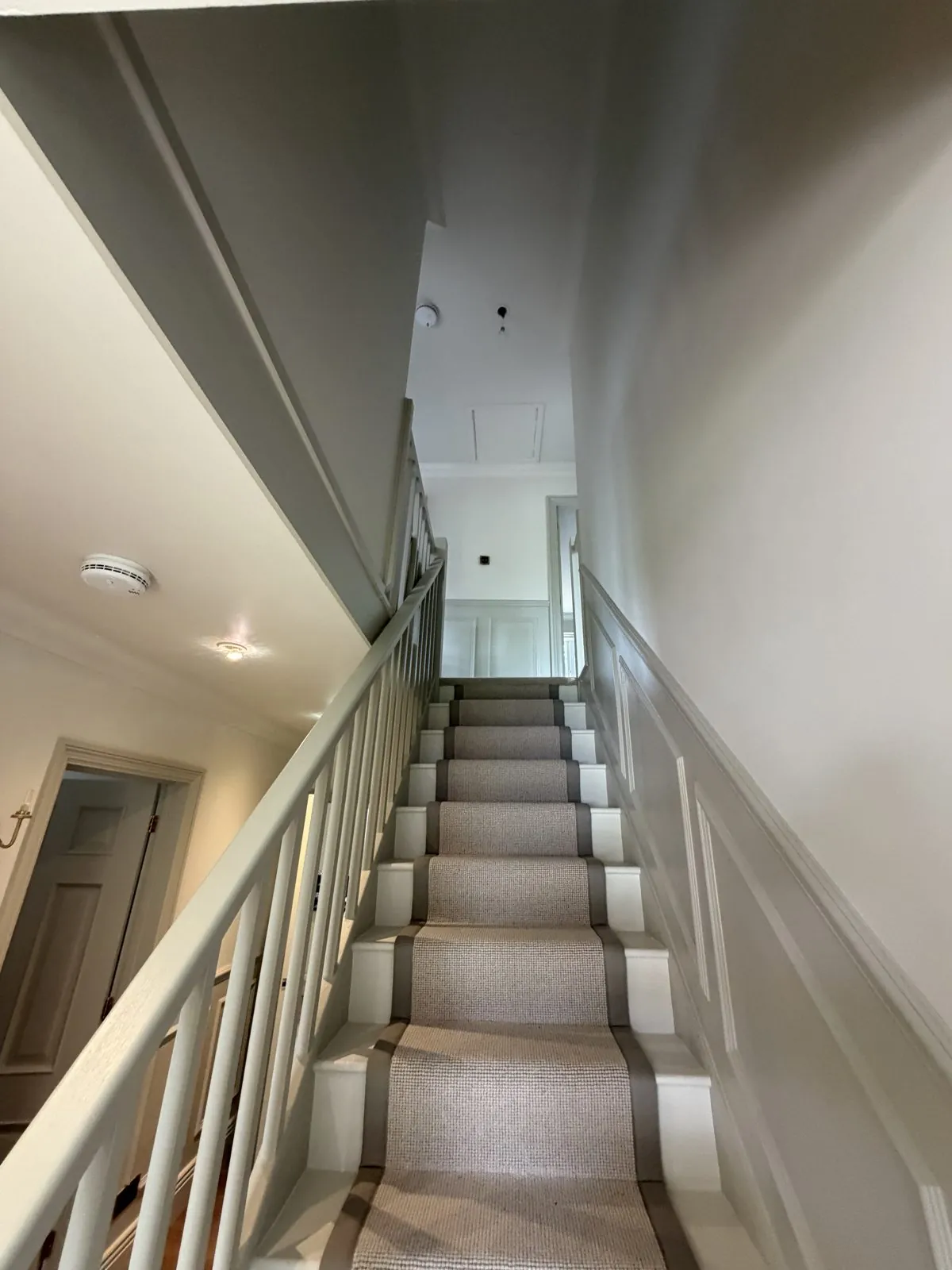 Painted staircase and hallway by J&F Decor
